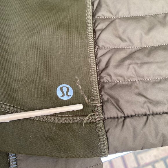 Lululemon First Mile Quilted Jacket Green - Picture 14 of 14